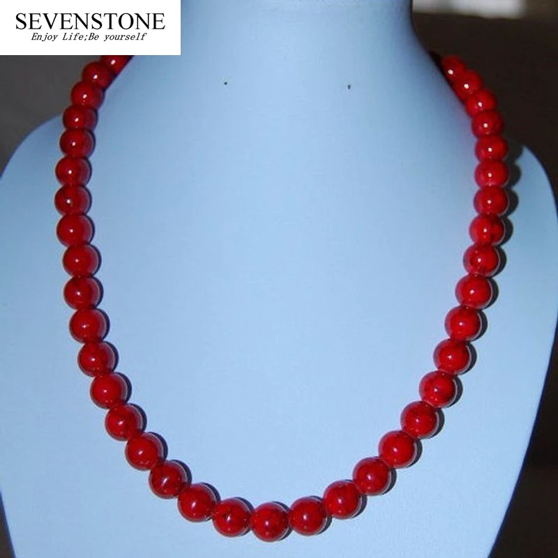 

SEVENSTONE 2019 New Fashion Reiki Office Women Natural Stone Black Stone Charm Necklace Foreign Trade OL Style Jewelry Wholesale