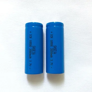 

2PCS ICR 18500 Battery 3.7V 2000mAh li-ion Rechargeable Battery