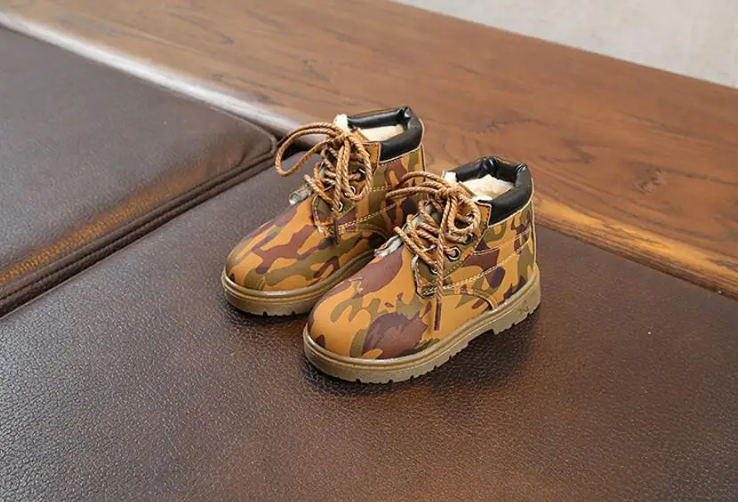 Children's camouflage snow boots-15