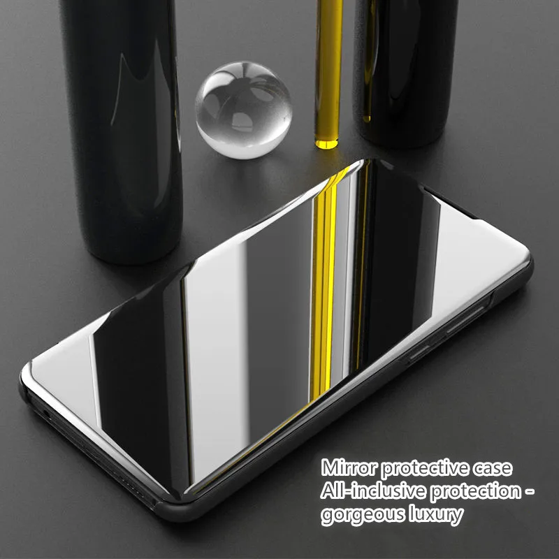 Умный зеркальный флип-чехол для телефона для Xiaomi 8 8SE F1 A1 A2 Lite 5X Redmi 6 6X 6A 5 Plus 3 Note 5 5A 4X Clear и изящным смотровым окошком