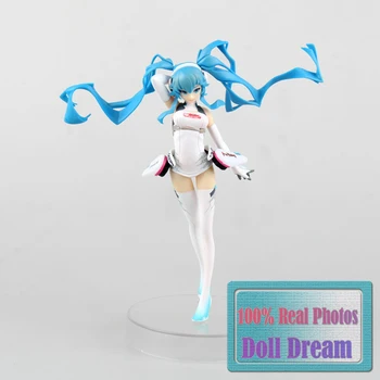 

18cm Japanese Anime Hatsune Miku Racing Ver. Racing Miku 2014 PVC Figure Collectible Model Toy