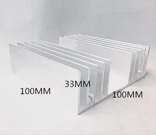 

The Resistance heat sink/aluminum/triode fin/100*33-100/high power electronic heat dissipation is special
