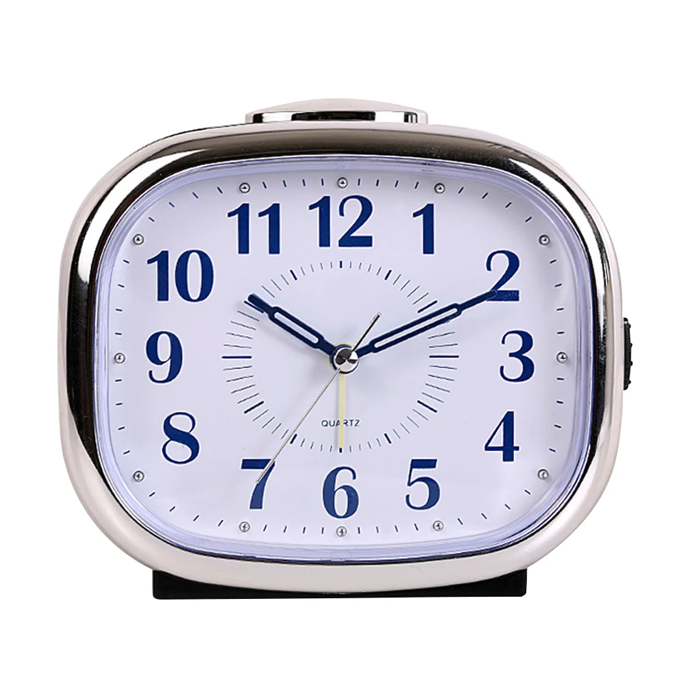 

Mechanical Bedside Non Ticking Silent Sweep Desk Home Use With Night Light Large Display Alarm Clock Multifunctional Luminous