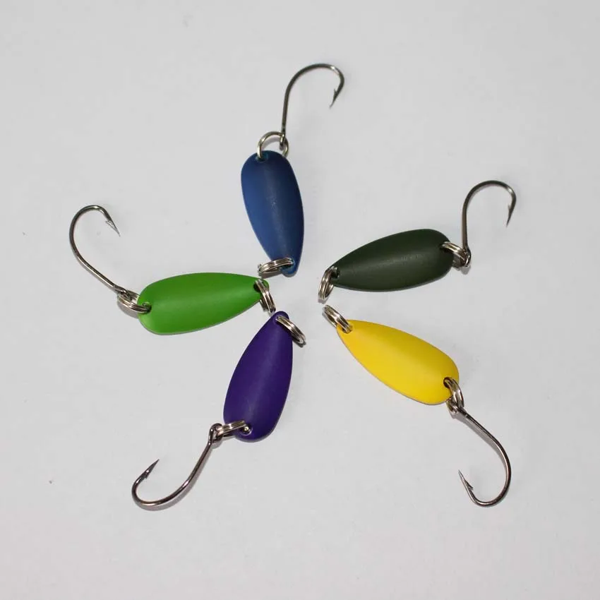Free Shipping Mixed Colors Spoon Fishing Lure 1.9g Japanese Fishing