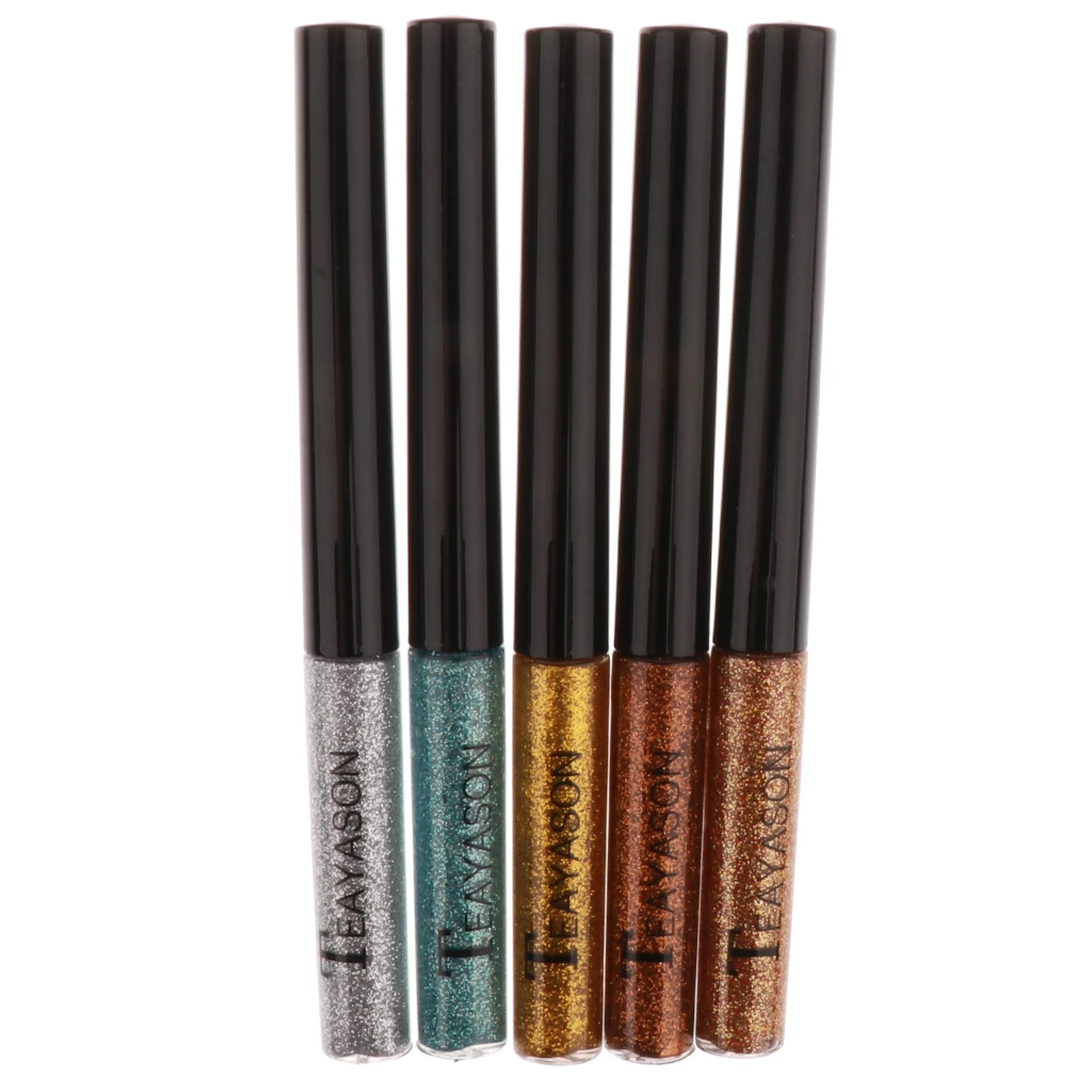 10 Colors Waterproof Glitter Liquid Eyeliner Pigment Eye Liner Pen