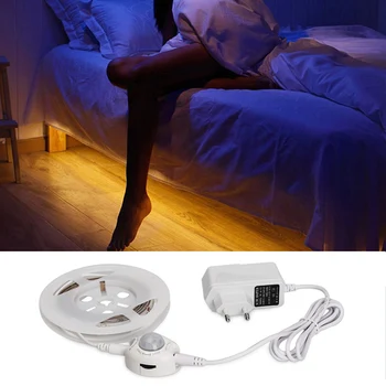 

Motion Sensor LED Strip Waterproof 1.2M 36LED PIR LED Strip Warm White with Automatic Shut Off Timer High Quality Bed Light