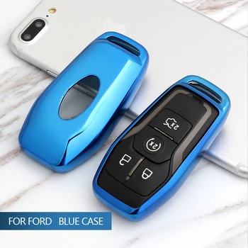 

For Ford 2015 2016 Explorer Taurus Mondeo FUSION Mustang F-150 F-450 F-550 For LINCOLN MKX MK2 MKC TPU Smart Car Key Case Cover
