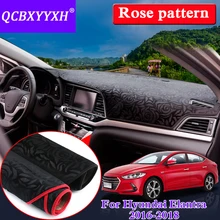 Автомобильный стильный Противоскользящий коврик силиконовый для hyundai Elantra- RHD& LHD розовый узор коврик на приборную панель защитная накладка тент подушка