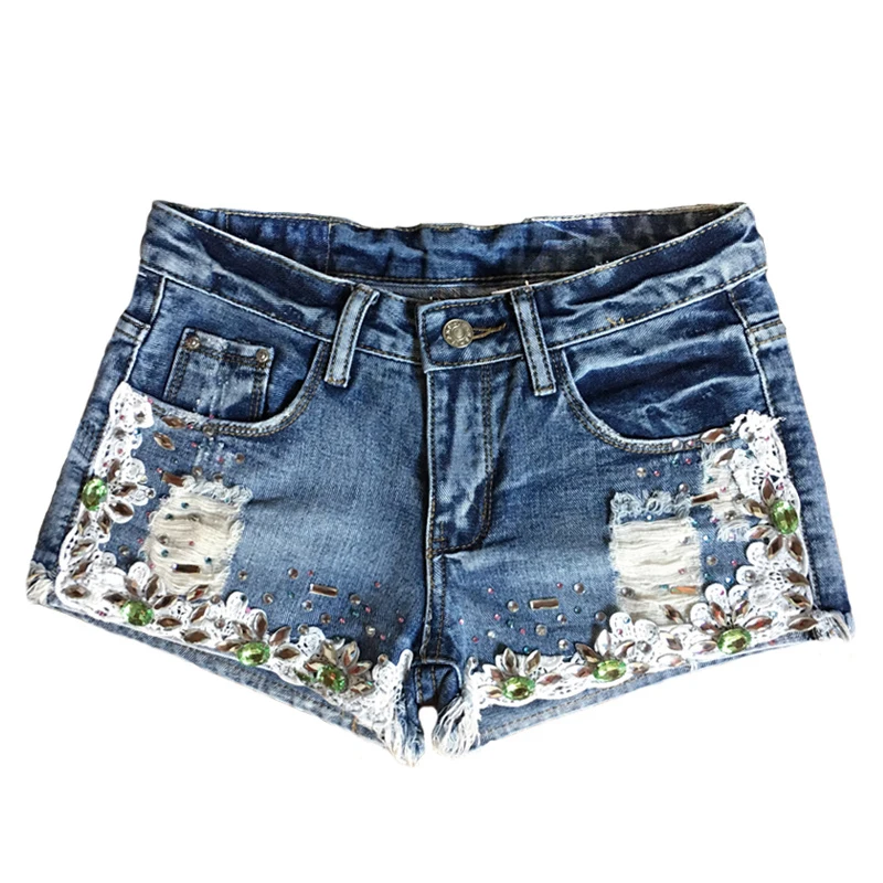 Novo Verão Talão Buraco Denim Shorts Lady Moda Coreano Selvagem Solto Fina 2020 6 High Quality Moda Feminina