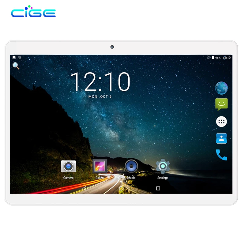 2.5D закаленное стекло 10 дюймов Tablet PC Octa Core 4 ГБ Оперативная память 32 ГБ Встроенная память Dual SIM карты для Android 7,0 wi-Fi 3g 4 г LTE Планшеты 10 10,1 "PAD