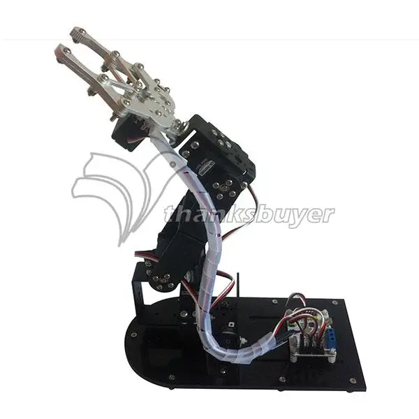 

4DOF Mechanical Arm Metal Structure Holder Kits for Robot Teaching Platform MG996R/LD-1501MG Servo Optional