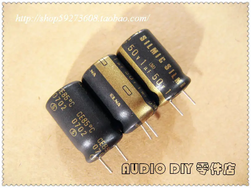 30PCS ELNA SILMIC Matte leather large volume 1uF/50V audio electrolytic capacitor (origl bag) free shipping