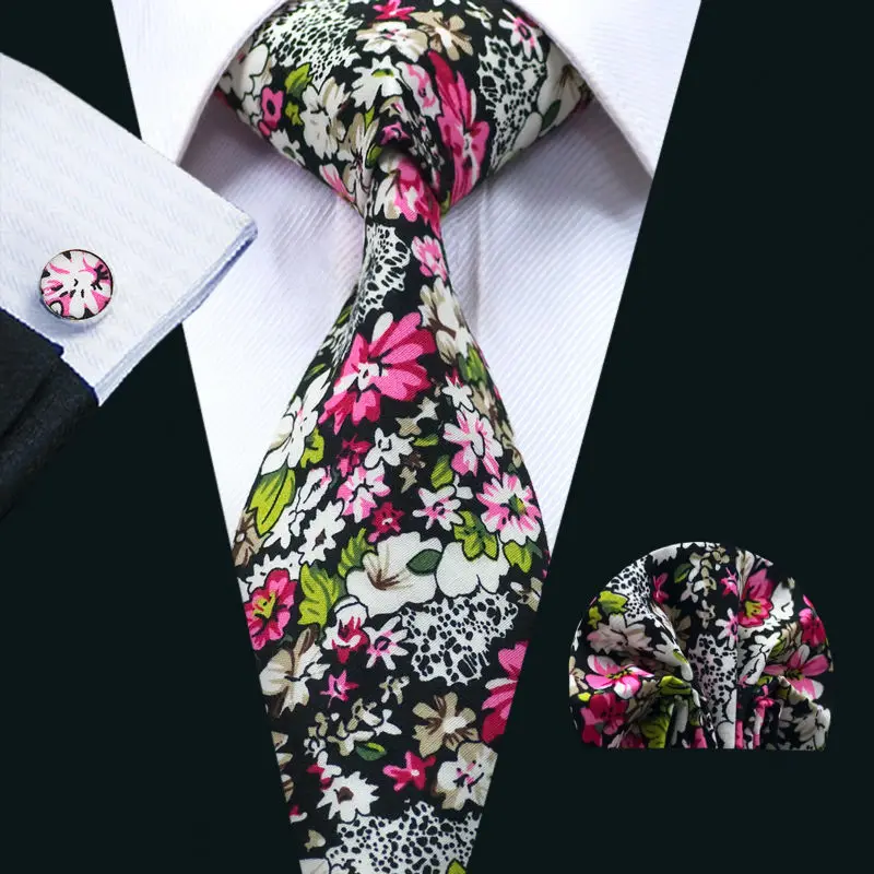 Fa-1321 Новое поступление Барри. ван Мода красочные хлопка Галстуки для Для мужчин высокое качество галстук Handky Запонки Набор для Свадебная