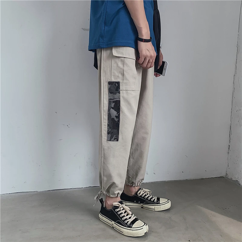 

Summer New Harem Pants Men Fashion Camouflage Stitching Casual Ninth Pants Man Streetwear Hip Hop Loose Joggers Sweatpants M-5XL