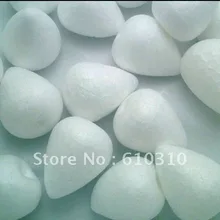 Средний размер натуральный белый пенополистирол шарики для DIY и нейлон чулок цветочные аксессуары