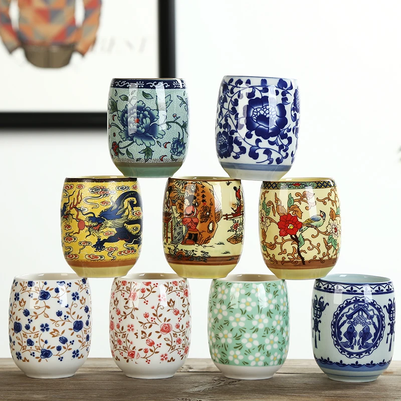 

TANGPIN big capacity ceramic teacup tea cup porcelain household cup of tea chinese kung fu cup 175ml