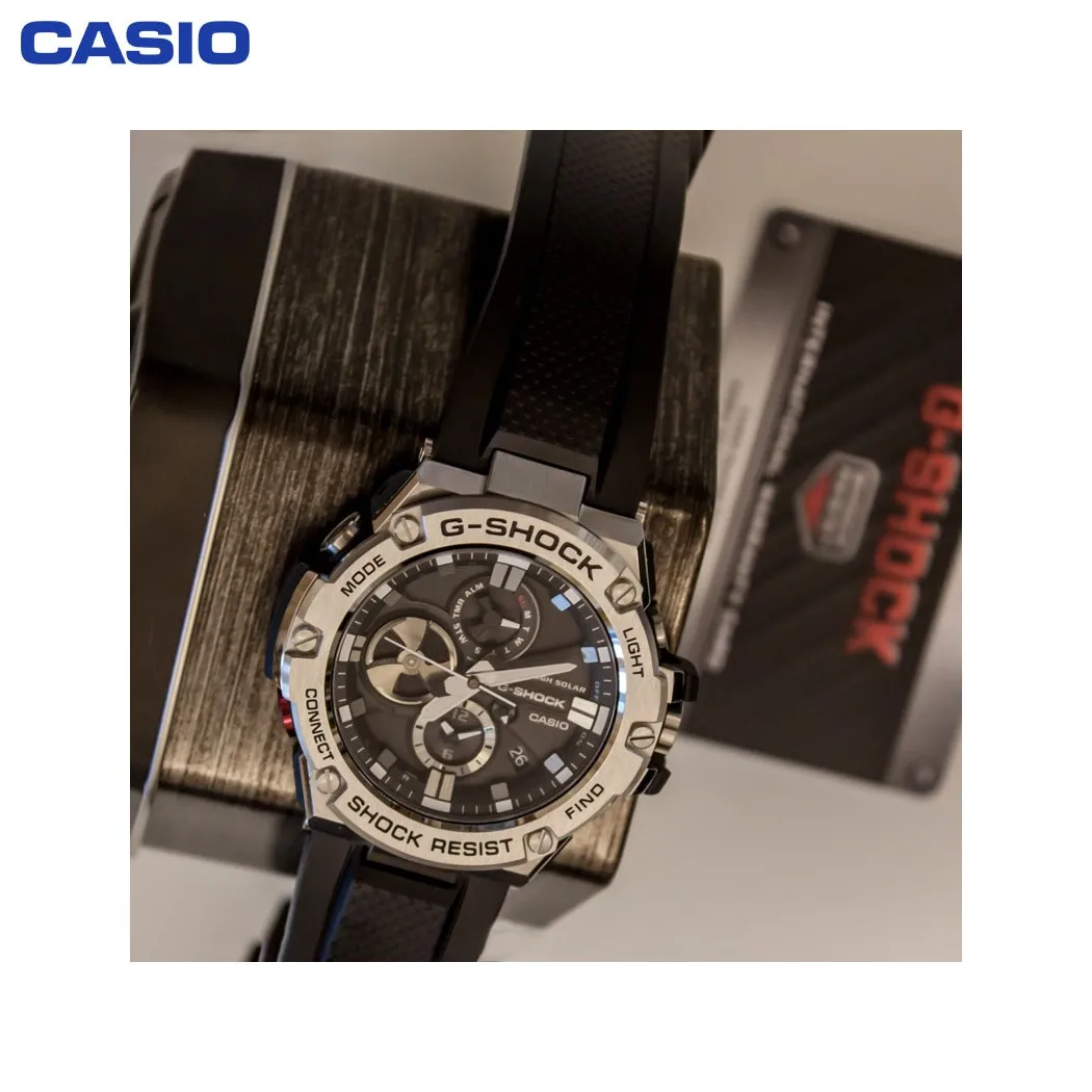 Наручные часы Casio GST B100 1A мужские кварцевые на пластиковом ремешке|Спортивные