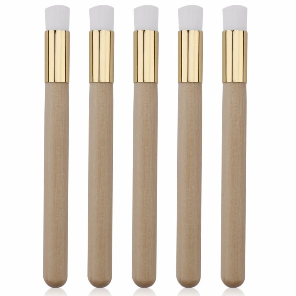 

5 PCS Soft Nose Brush Wood Nasal Wash Brush Blackheads Remover Nose Clean Brush Facial Cleaning Tools Makeup Brush