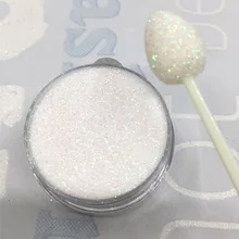 Белый переливающийся детский фиолетовый розовый прозрачный Радужный Блеск 0,2 мм 1/128 ''3D Ногти на пальцах блестящее украшение N50