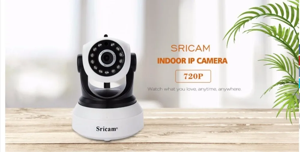 Sricam SP017 HD Беспроводная ip-камера безопасности Wifi двухсторонняя аудио IR-Cut ночное видение Аудио Сигнализация для внутреннего наблюдения радионяня