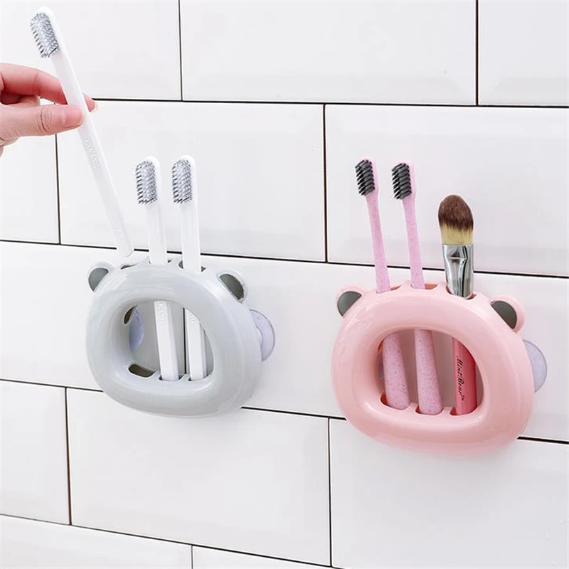 Suction wall toothbrush holder bathroom wall wall attract hook