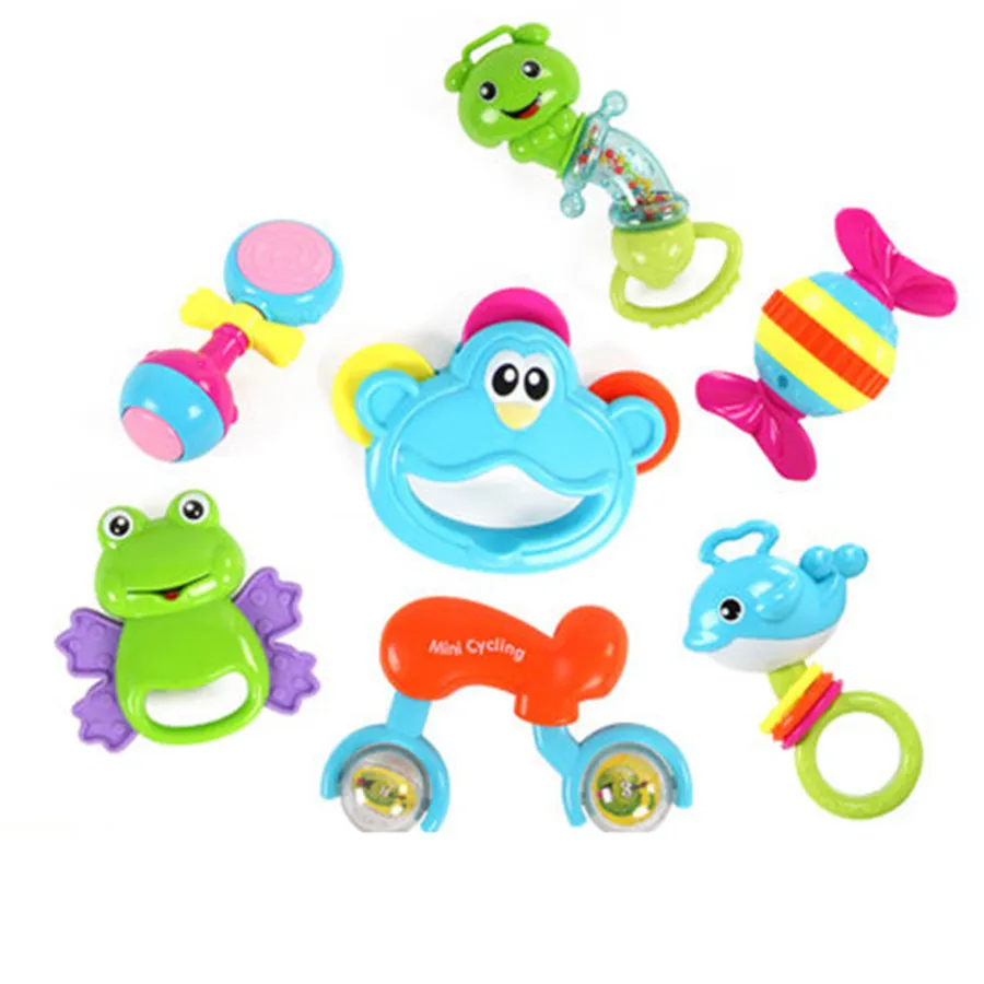 Baby Rattle Hanging Toy Baby Toys Rattles Animal Plastic Rattles