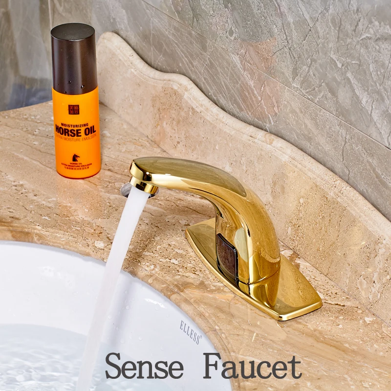 

Wholesale and Retail Bathroom Sink Faucet Sense Faucet Single Cold Water Faucet with Cover Plate