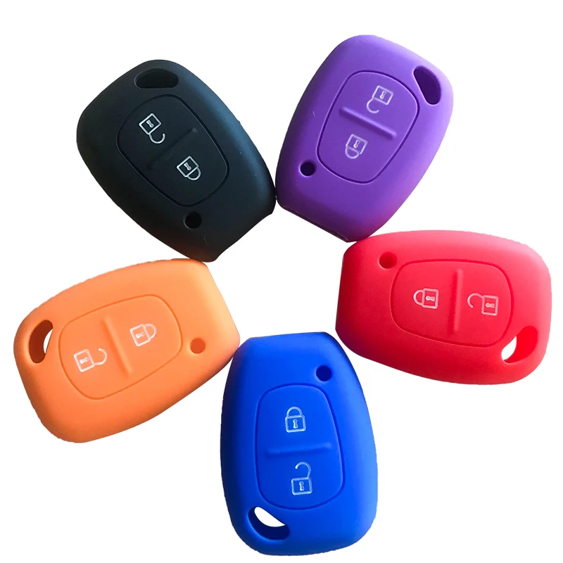 RMLKS New Soft Silicone Car Key Cover Case For Renault Clio Scenic Megane Duster Sandero Captur