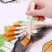 Hethrone профессиональная масляная Акварельная кисть, товары для рукоделия, мягкий рисунок, разные размеры, нейлоновые художественные кисти, акриловые краски