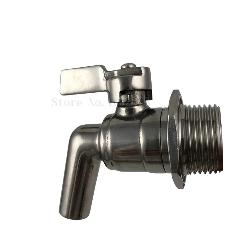 Stainless Steel Beer Brewing Faucet tap 1inch HomeBrew Barrel Keg Beverage Juice Dispenser Spigot Fermenter Fridge Kegerator Tap (9)