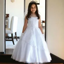 Аппликация Кружева маленькая принцесса, для общения выпускного вечера платье из тюля и сатина цветок девушки платье для свадебной вечеринки