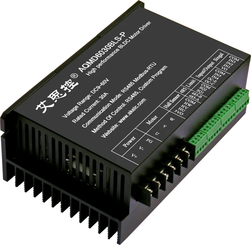 

12-60V1800W DC brushless motor driver can customize process speed / position control.