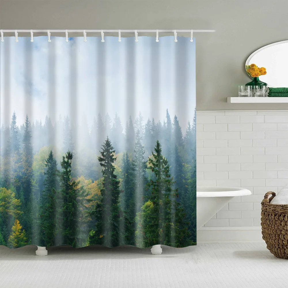 Forbedre Afbestille Mekaniker Best Nice Custom Forests Road Landscape Nature Shower Curtain Bath Curtain  Waterproof Fabric For Bathroom Bath curtain C0739|Shower Curtains| -  AliExpress