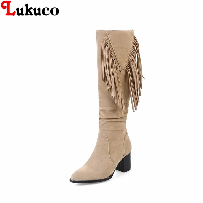 

2019 Flock PU Boots Female Winter Boots Women Hot Sale Boots Large Size 41 42 43 44 45 46 Sexy Fashion Shoes riding boots