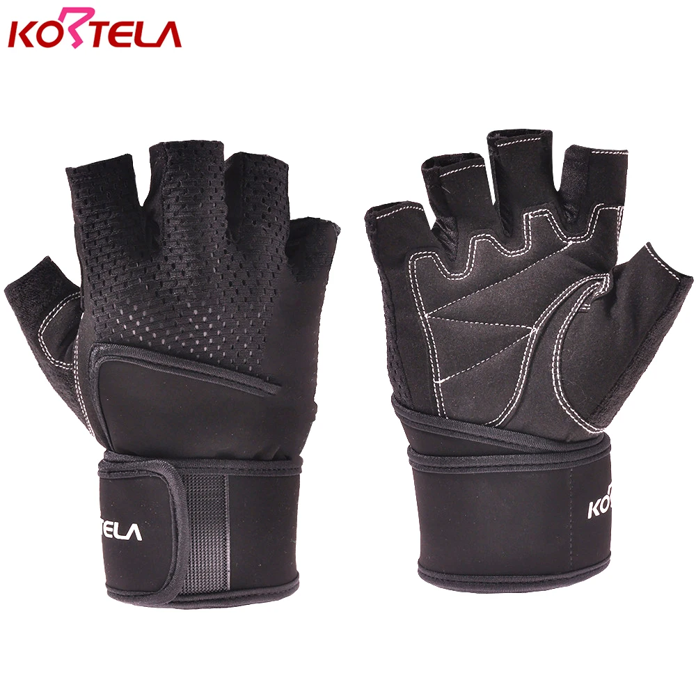 Kortela كمال الأجسام رياضة اللياقة البدنية قفازات النساء الرجال مع حزام طويل الاثقال الحديد دمبل crossfit pesas gimnasio Kortela كمال الأجسام رياضة اللياقة البدنية قفازات النساء الرجال مع حزام طويل الاثقال الحديد دمبل crossfit pesas gimnasio