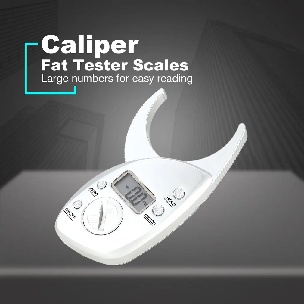 

Body Fat Caliper Tester Scales Fitness Monitors Analyzer Skinfold Slimming Measuring instruments Electronic Fat Measure