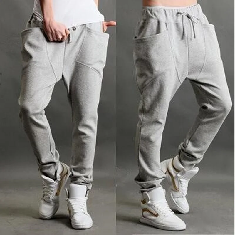 

Casual Harem Pants Hip Hop Dance Sporty Hiphop Mens Sport Sweat Pants Slacks Loose Long Man Trousers Sweatpants