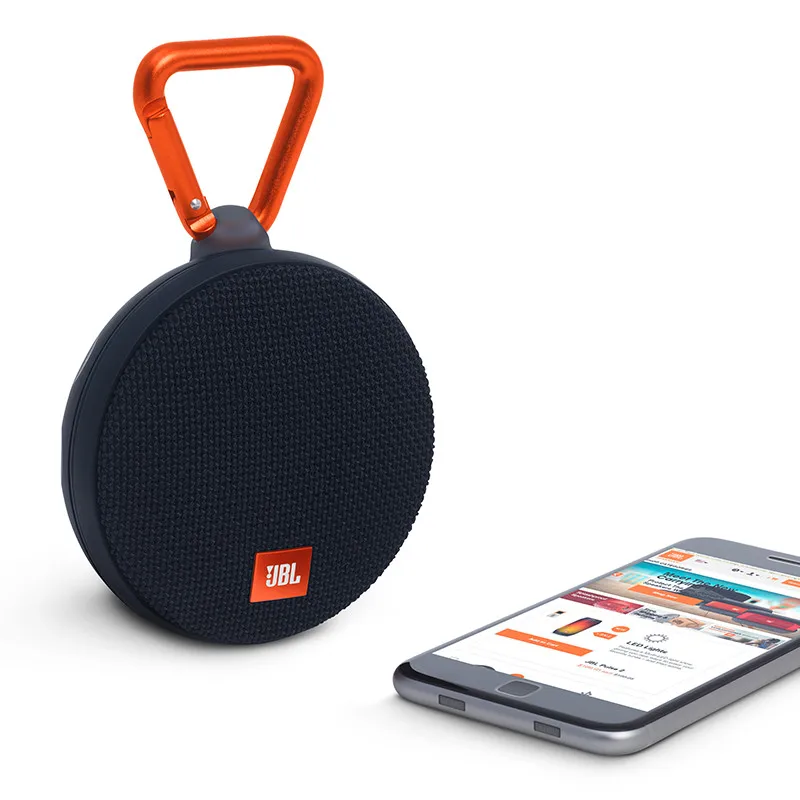 JBL Clip2 Музыкальная Коробка 2 Bluetooth портативный динамик аудио открытый мини звуковой динамик IPX7 водонепроницаемый дизайн Hi-Fi без шума разговора