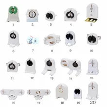 110-240 В T8 держатель люминесцентной лампы T8 лампа база 2 шт./лот