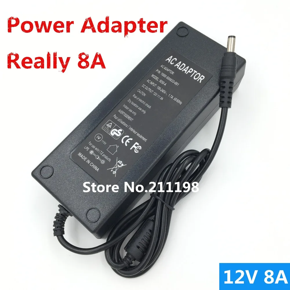 DC 12V 8A AC 100 240V 12V8A LED light power adapter LED Power Supply