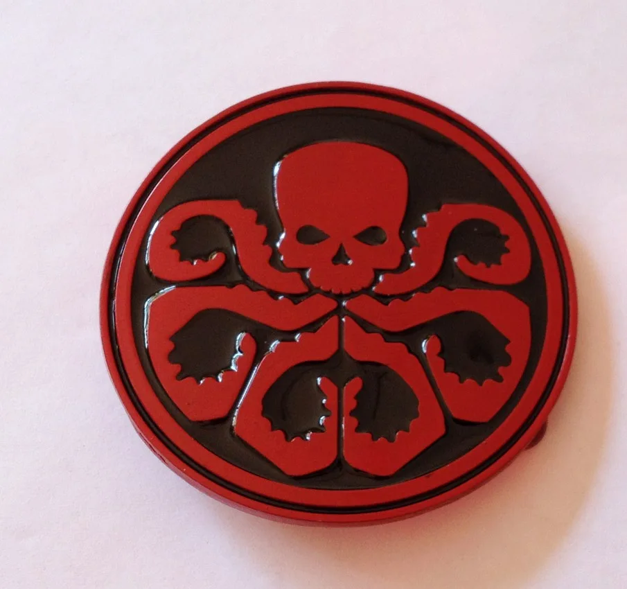 Avengers Captain America Hydra / red skull belt buckle JF B1112