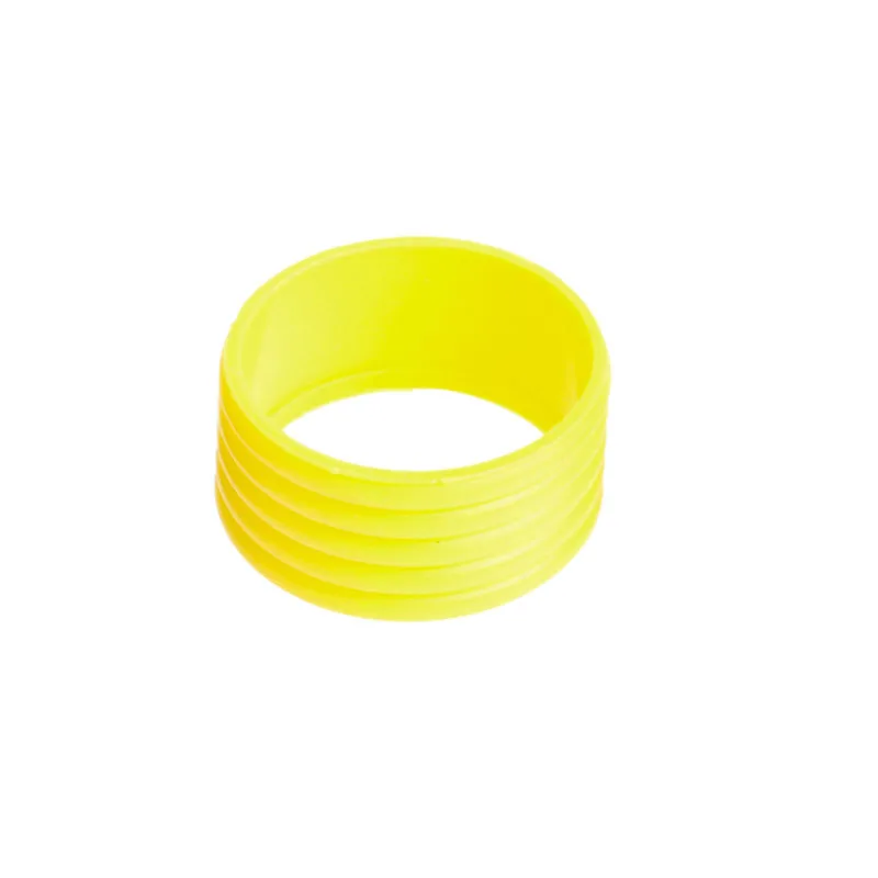 Новые эластичные ручка ракетки для настольного тенниса с резиновым кольцом Теннисная ракетка ремешок с липкой пропиткой/обмотка/намотка - Цвет: Цвет: желтый