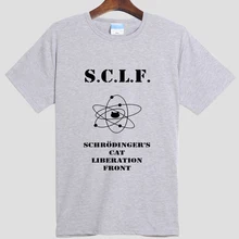 Physik 2016 Freizeit sommer Neue Marke Sommer schrödingers Katze T Shirts Baumwolle Oansatz Kurzarm T-shirts Mode 002