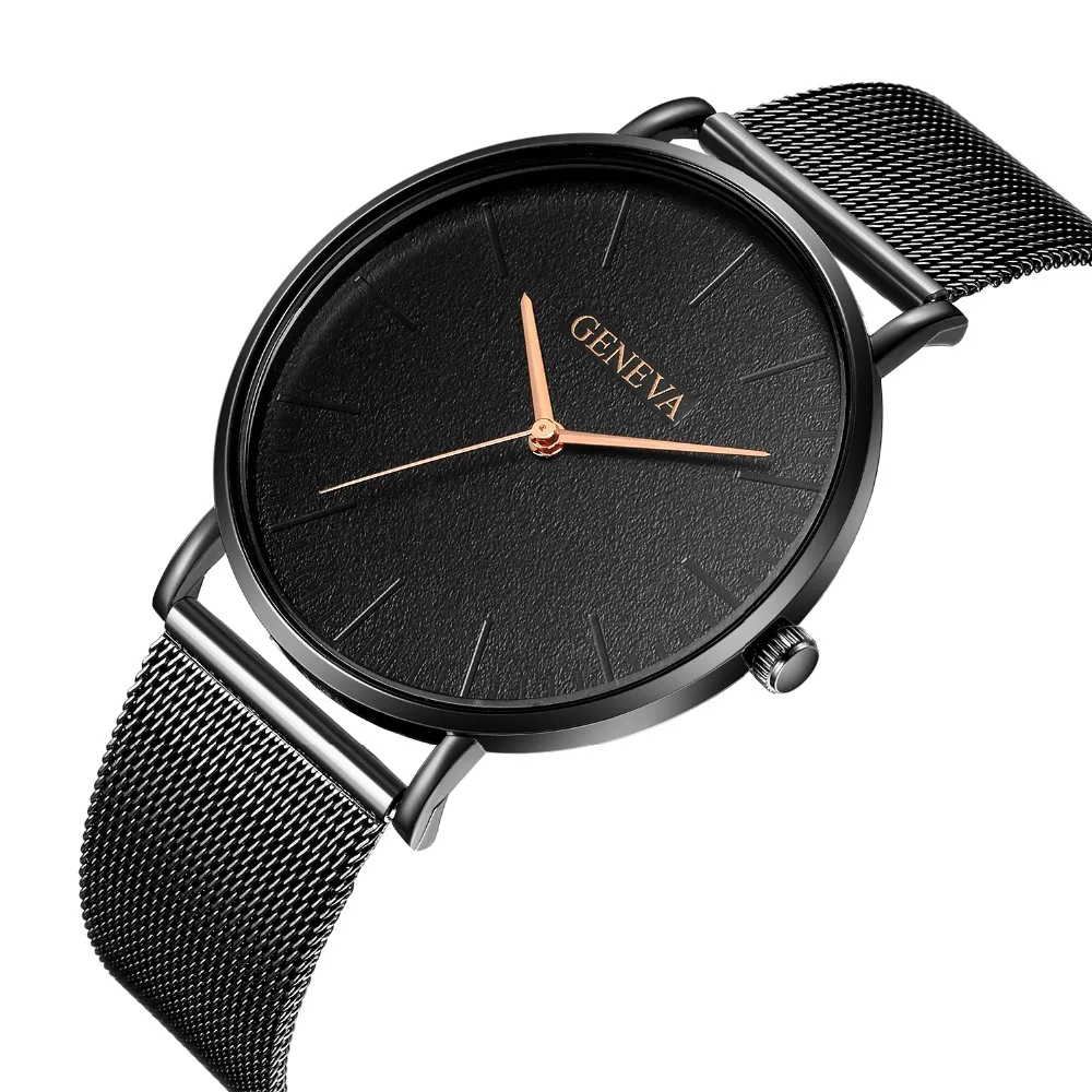 

Top Brand Mens Watches Luxury Quartz Casual Watch Men Stainless Steel Mesh Strap Ultra Thin Dial Clock relogio masculino