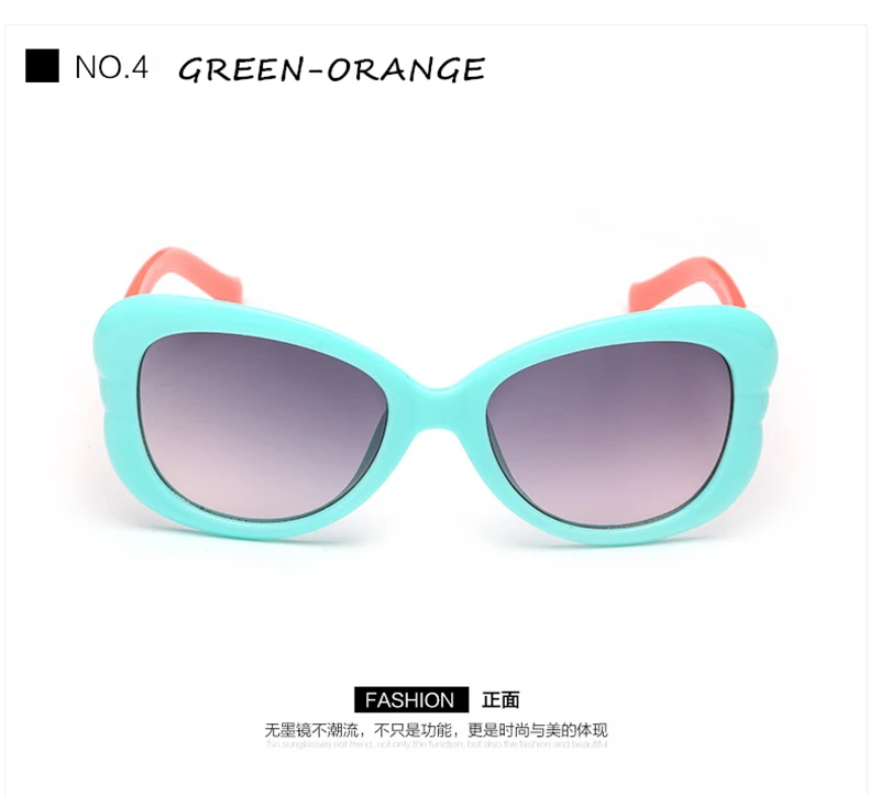 WtgwtQ 2018 New Children Sunglasses Kids Designer Cute Shades For Girls Boys Goggle Baby Glasses Oculos Infantil Sun glasses 17