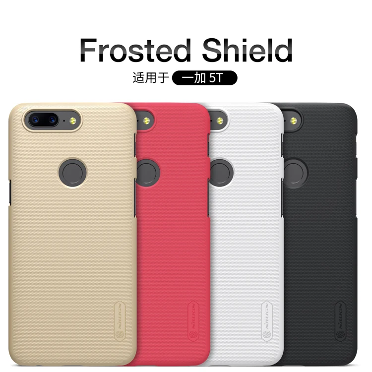 For Oneplus-5T case NILLKIN Frosted shield Phone Oneplus 5T Case + Nillkin Screen protector Film |