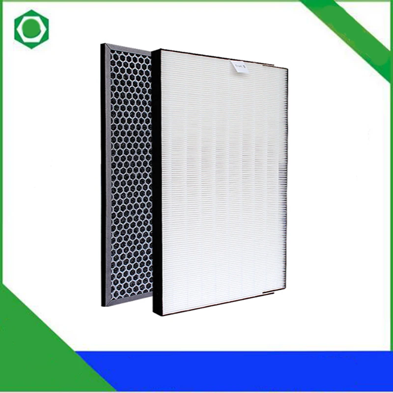 

2Pcs/set Air Purifier Dust Collection Heap Filter for Sharp KC-D50-W KC-E50 Air Purifier 400*220*28mm