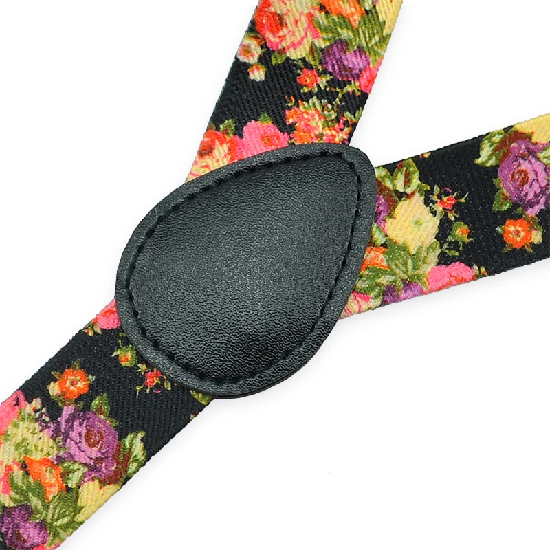 New Novelty Floral Printing Suspenders Children Kids Boy Girl Cute 2.5x65cm Suspender Elastic Y-Back Suspenders Slim Pant Braces