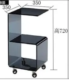 Cheap Small tea table . bending glass table 13