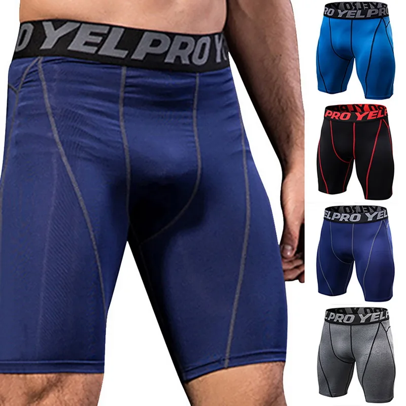 

VERTVIE Brand New Compression Shorts Mens Casual Bodybuilding Quick Dry Skinny Bottoms Men Patchwork Sportswear Dropshipping